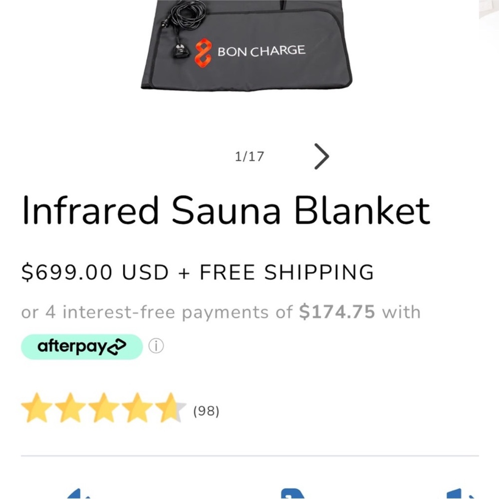 BON CHARGE SAUNA 🧖‍♀️ BLANKET EUC - Picture 3 of 7